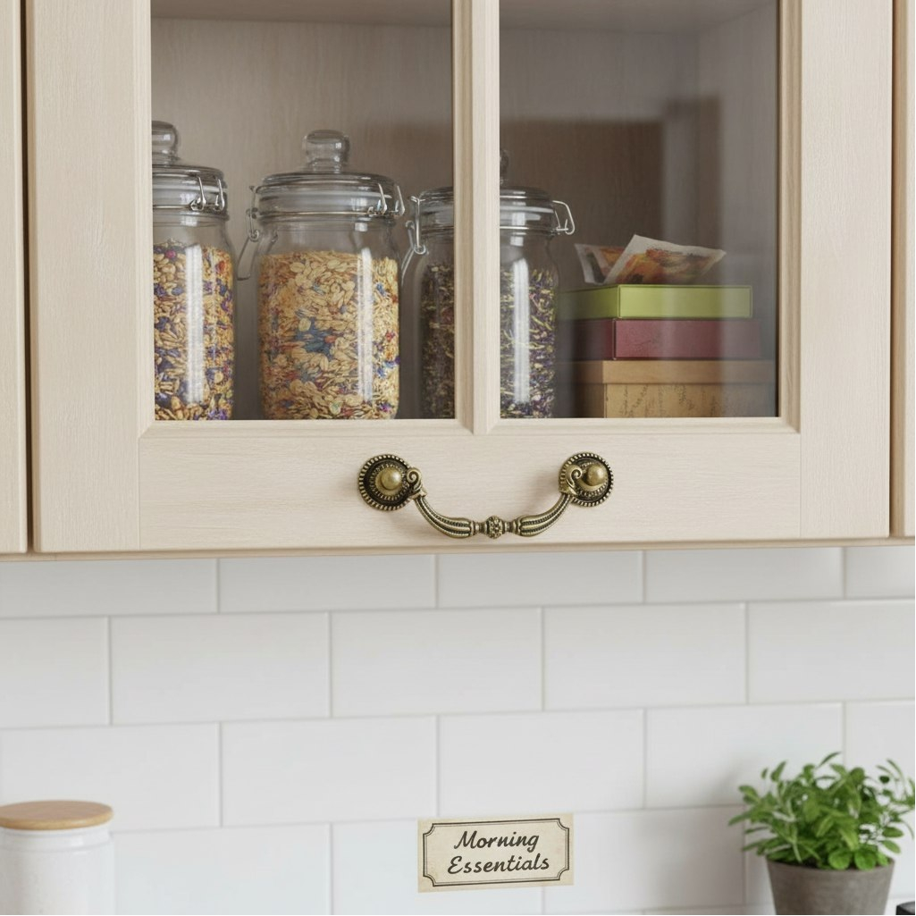 Ручка-скоба мебельная Boyard C9120, RS091AB.3/78, старинная латунь, 78 мм