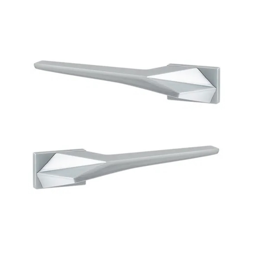 Ручки дверные Code Deco Fusion H-100155-A-CRS, алюминий, сатинированный хром