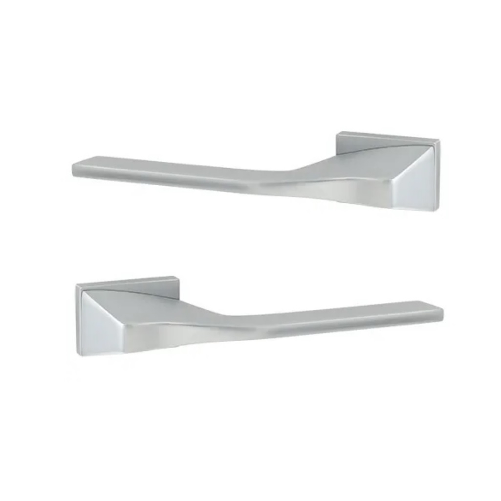 Ручки дверные Code Deco Fusion H-100156-A-CRS, алюминий, сатинированный хром