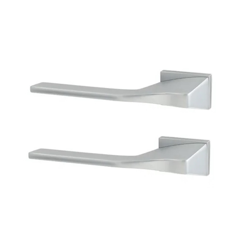 Ручки дверные Code Deco Fusion H-100156-A-CRS, алюминий, сатинированный хром
