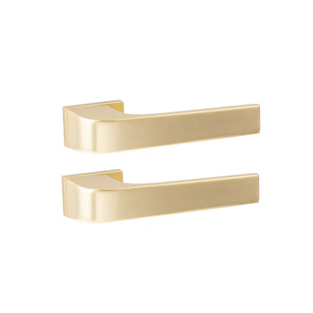 Ручки дверные Code Deco Fusion H-100162-A-GMS, алюминий, сатинированное золото