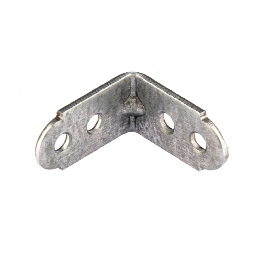 Уголок оцинкованный 005151, крепежный, серый, 16х30х30 мм, в упаковке 2 штуки