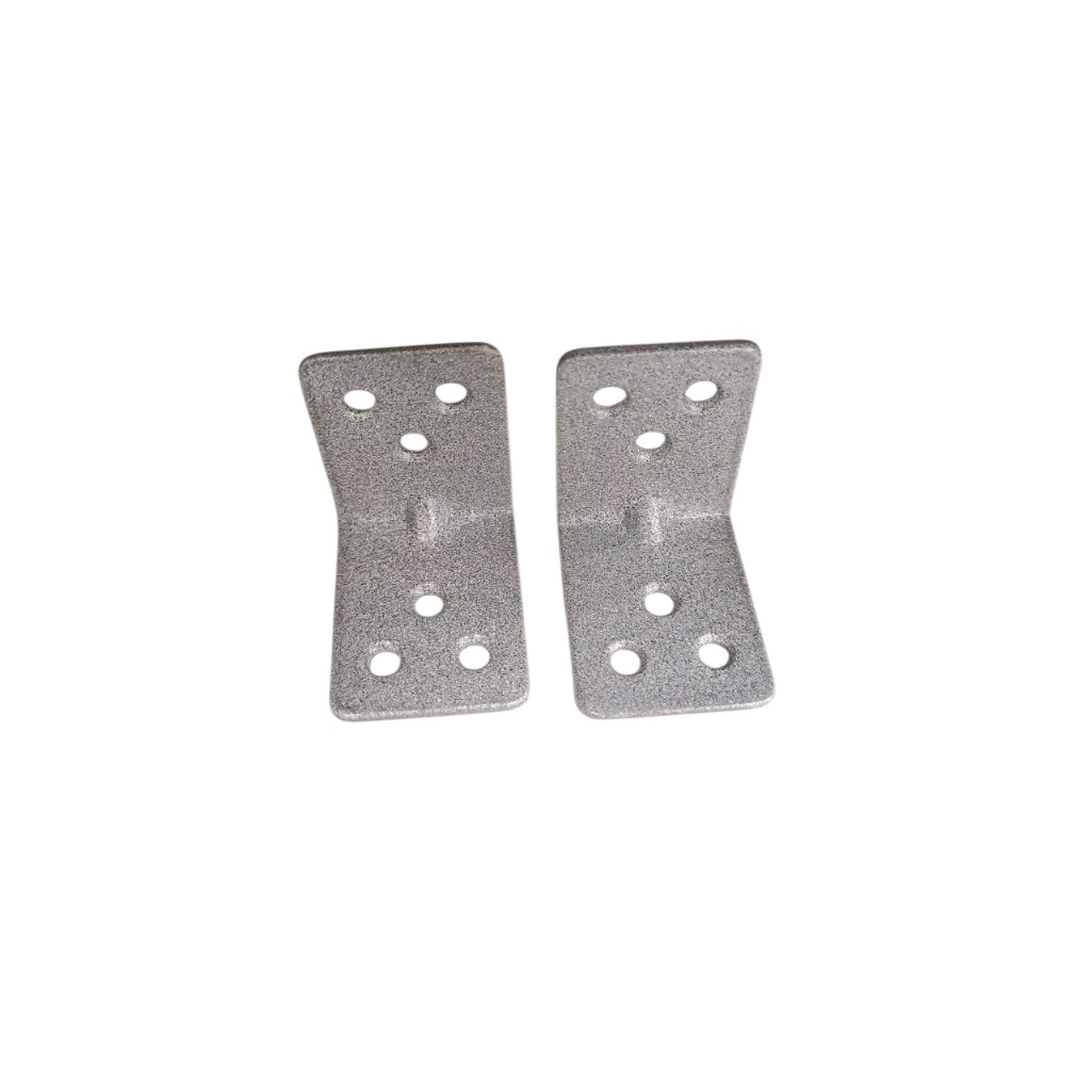 Уголок крепежный Domart, 40х40х30 мм, 2 мм, полимерное покрытие, серый металлик, в упаковке 2 штуки