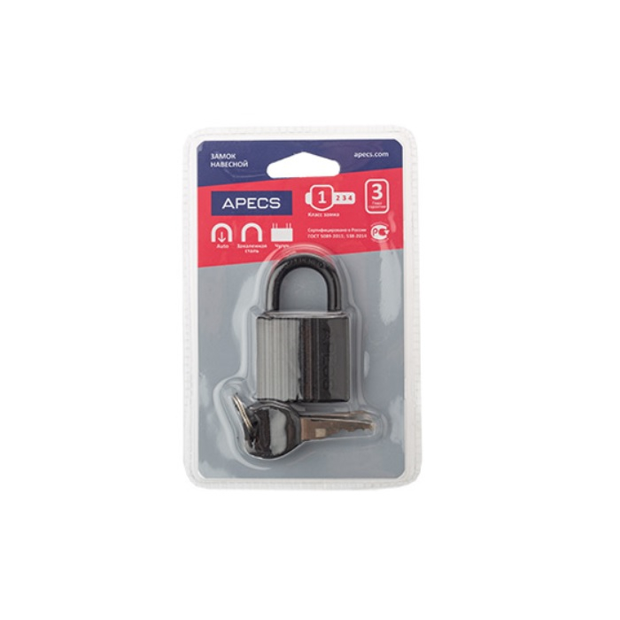 Замок висячий Apecs PD-06-38-Blister