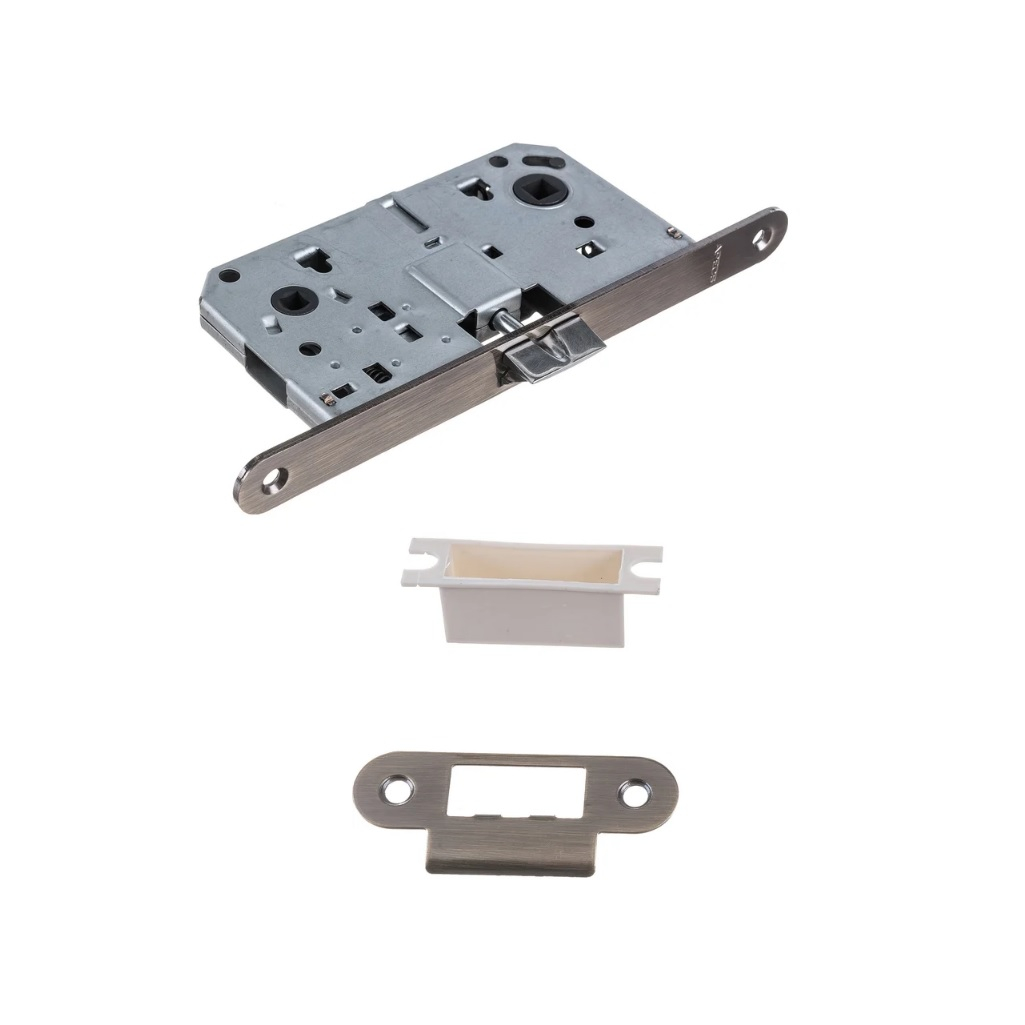 Замок врезной межкомнатный Apecs 5300-WC-AB, механизм защелки, бронза