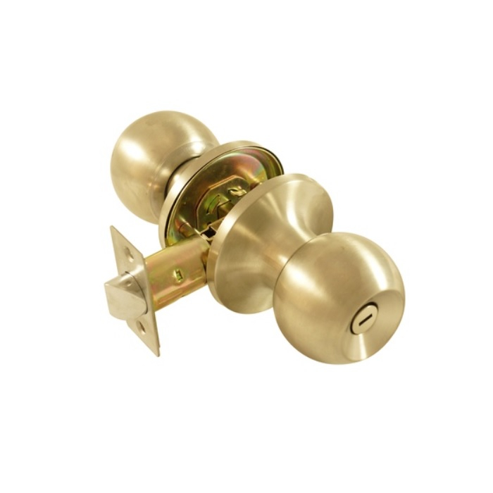 Ручка-защелка Сенсей 607 BK-SN с ключом, матовый никель