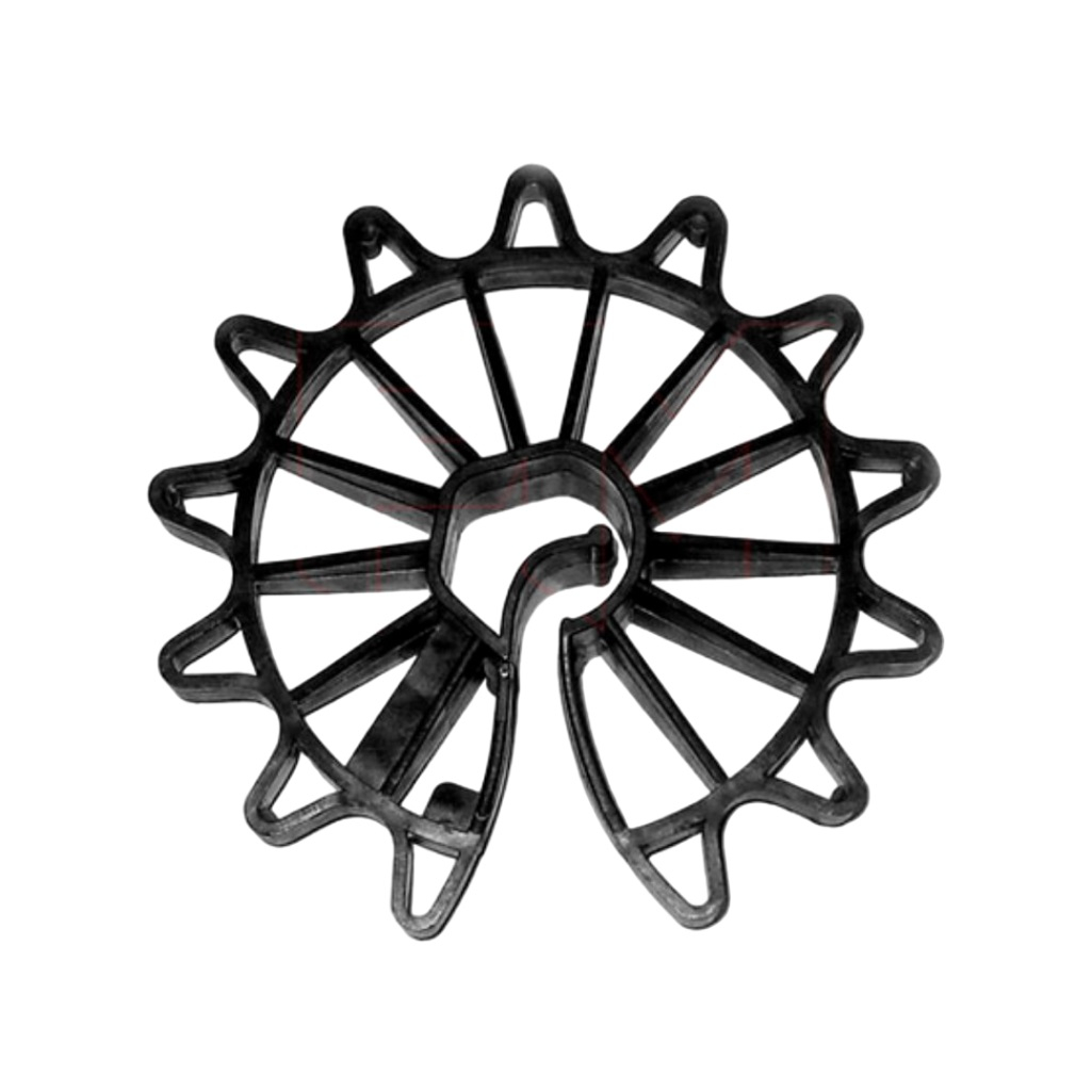 Фиксатор арматуры Звездочка, 40 мм, от 6 до 25 мм,  полипропилен, черный