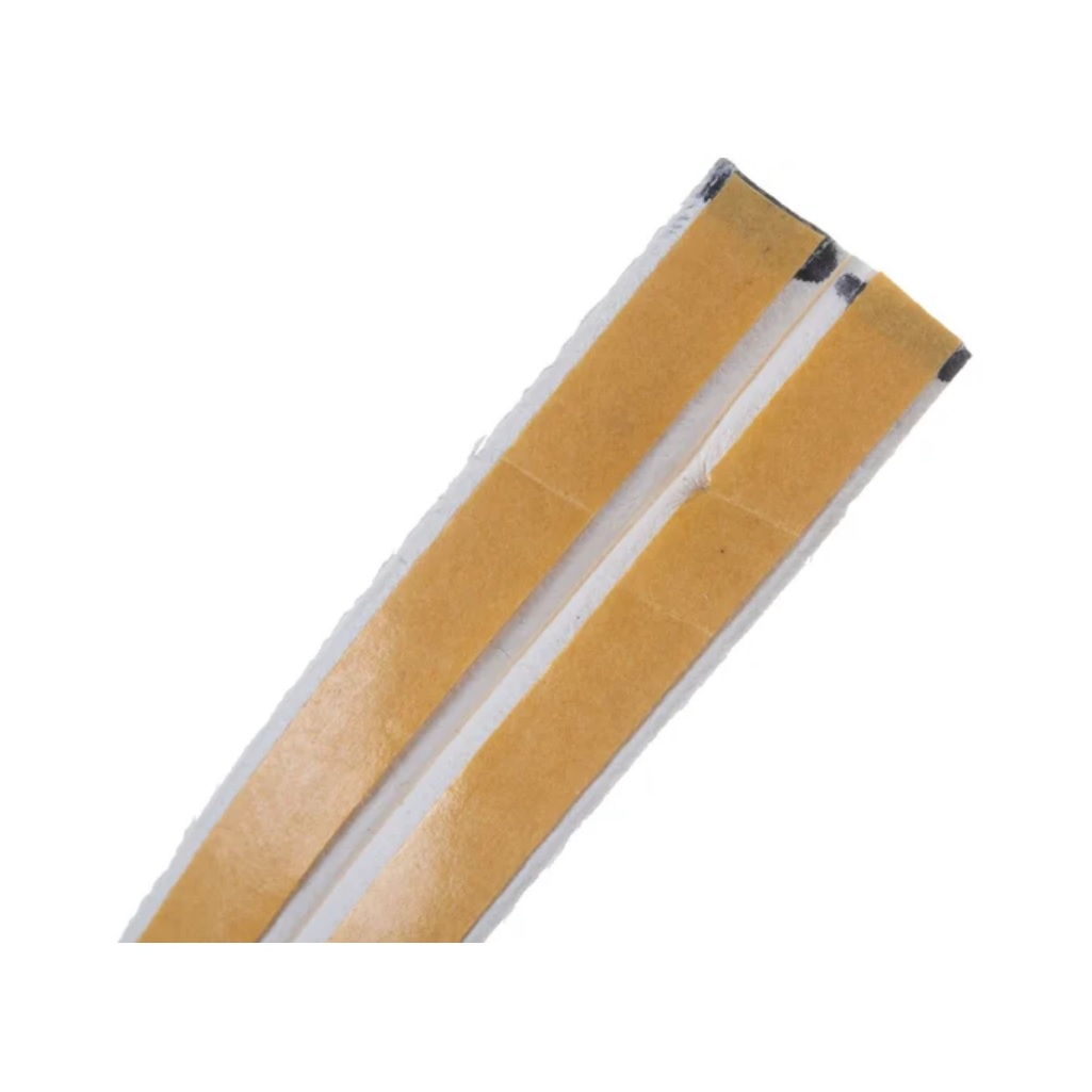 Уплотнитель TECH-TOP 028-0001, промышленный, самоклеящийся, P-профиль, белый, 9х5 мм, на отрез от 1 м