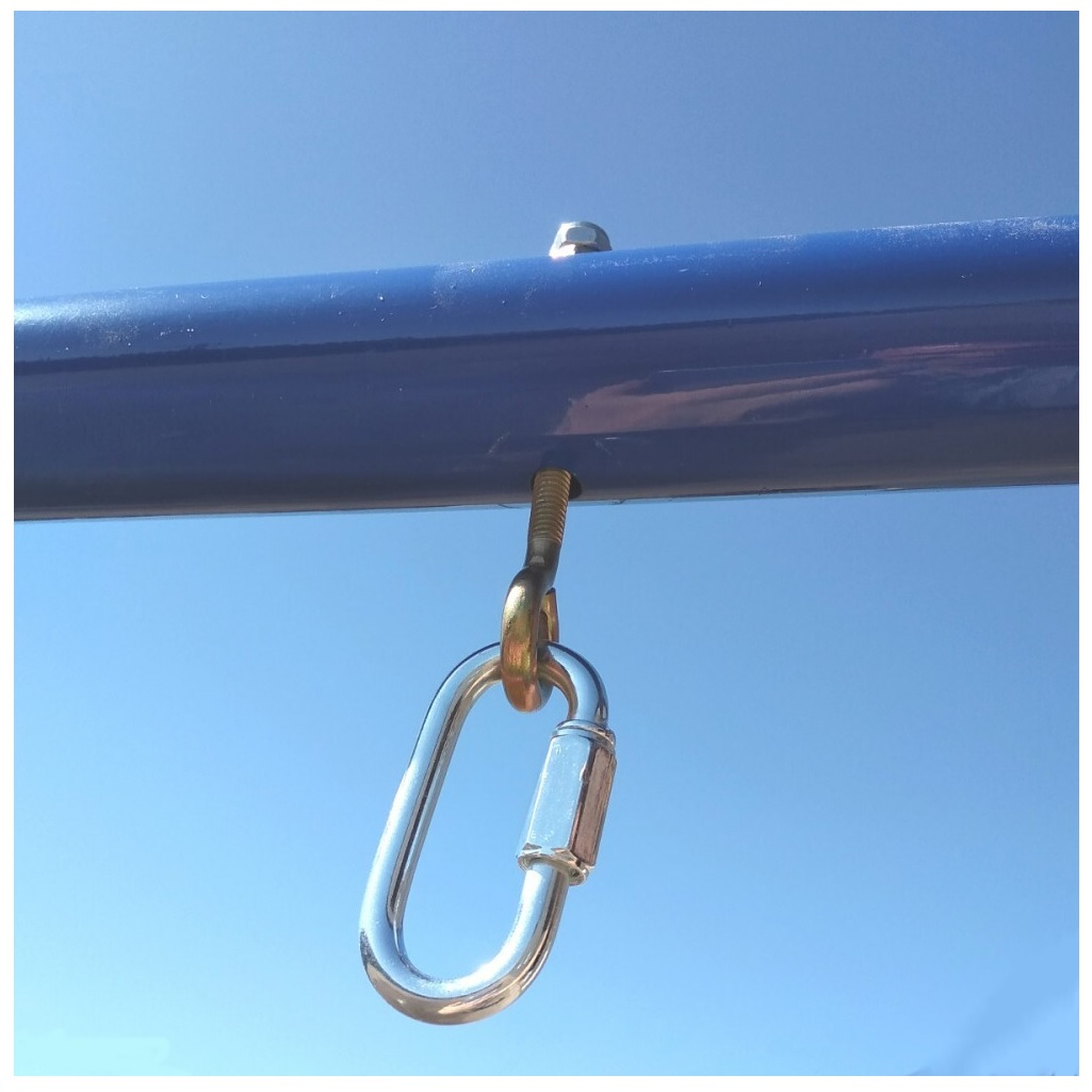 Карабин винтовой с муфтой 786985, диаметр 8 мм, оцинкованная сталь