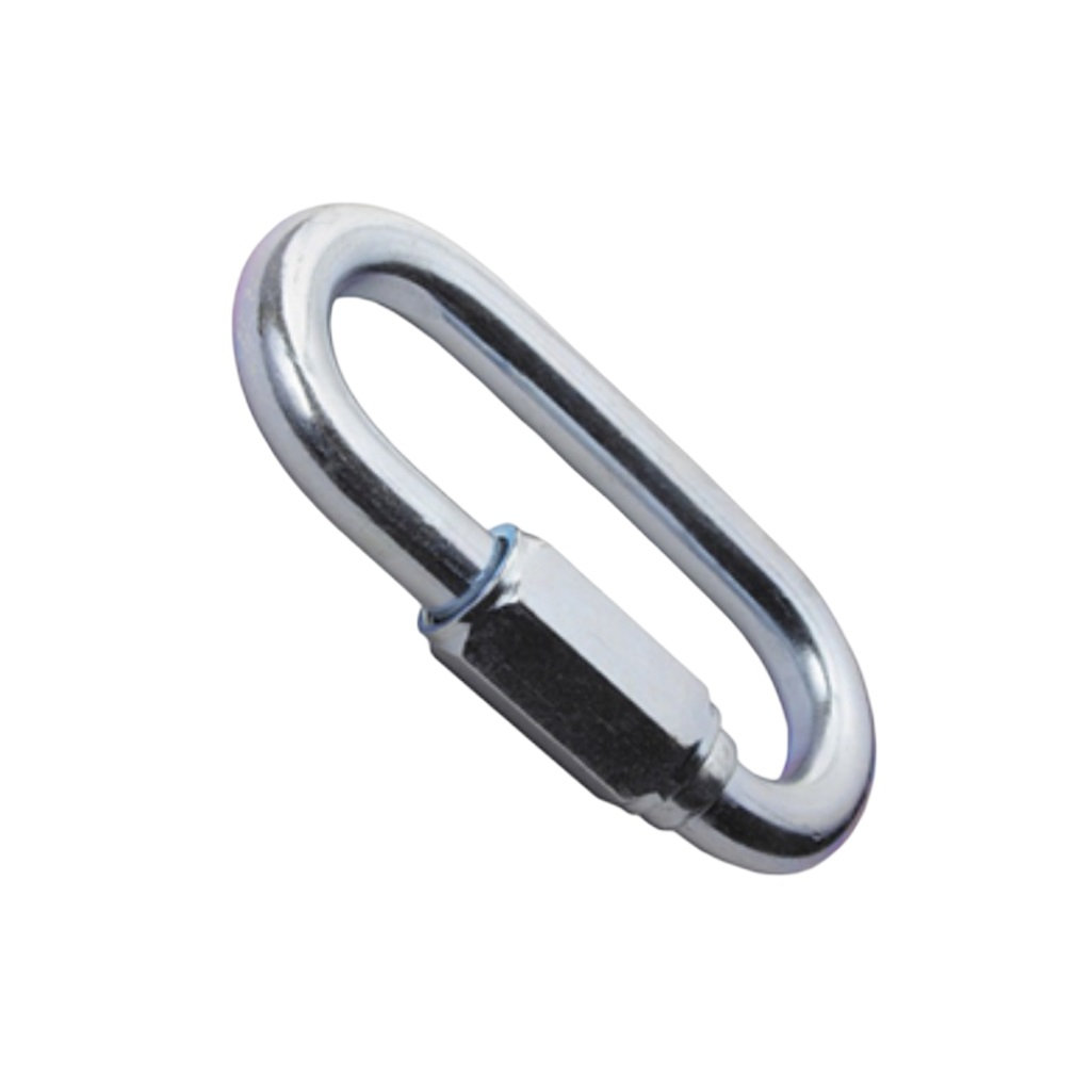 Карабин винтовой с муфтой 786985, диаметр 8 мм, оцинкованная сталь