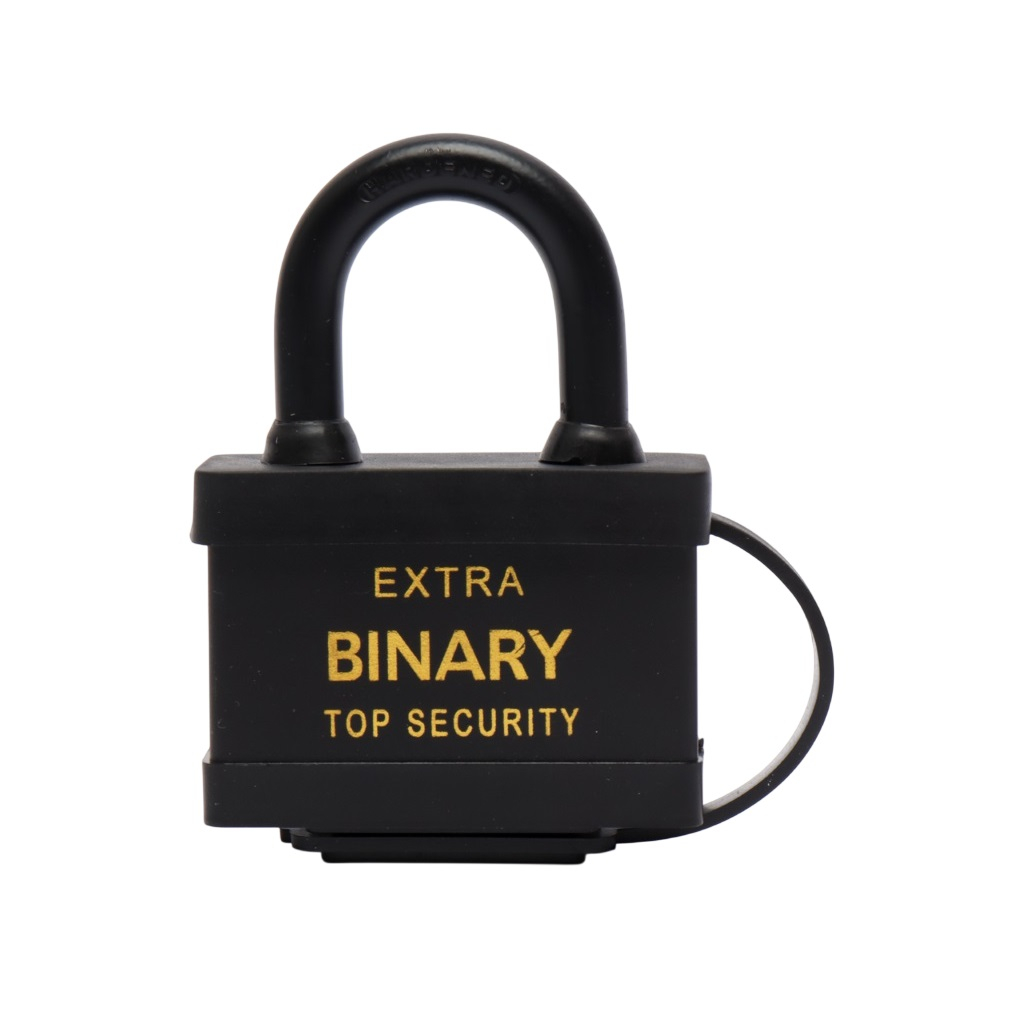 Замок навесной Extra Binary Top Security, 40 мм, 3 ключа, всепогодный, стальной, цвет черный