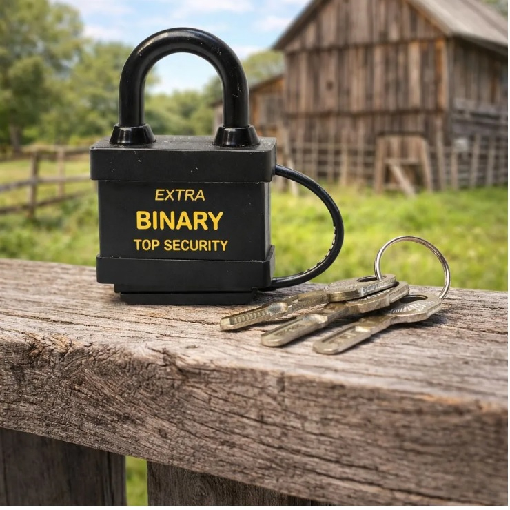 Замок навесной Extra Binary Top Security, 50 мм, 3 ключа, всепогодный, стальной, цвет черный