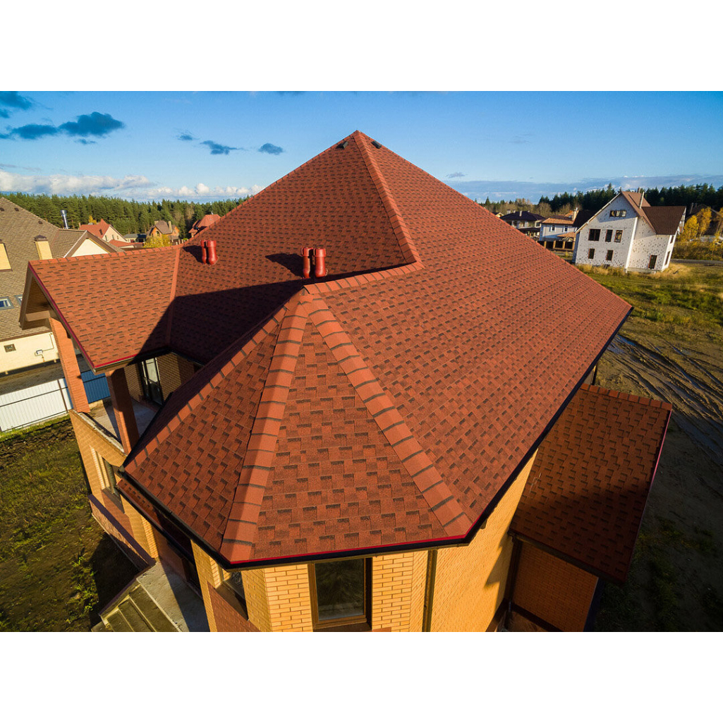 Черепица Технониколь Shinglas многослойная Ранчо Красный, 2 кв/уп