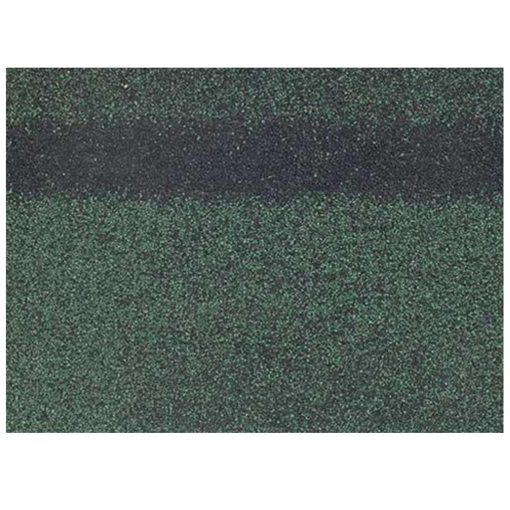 Коньково-карнизная гибкая черепица Технониколь Architect, цвет зеленый, в упаковке 5 кв.м.