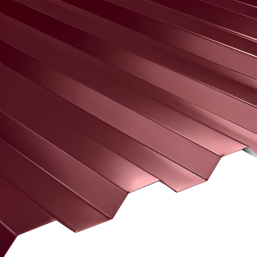 Профнастил Металл Профиль C-21 темная вишня 0.4х1050x2000 мм для кровли, фасада, забора