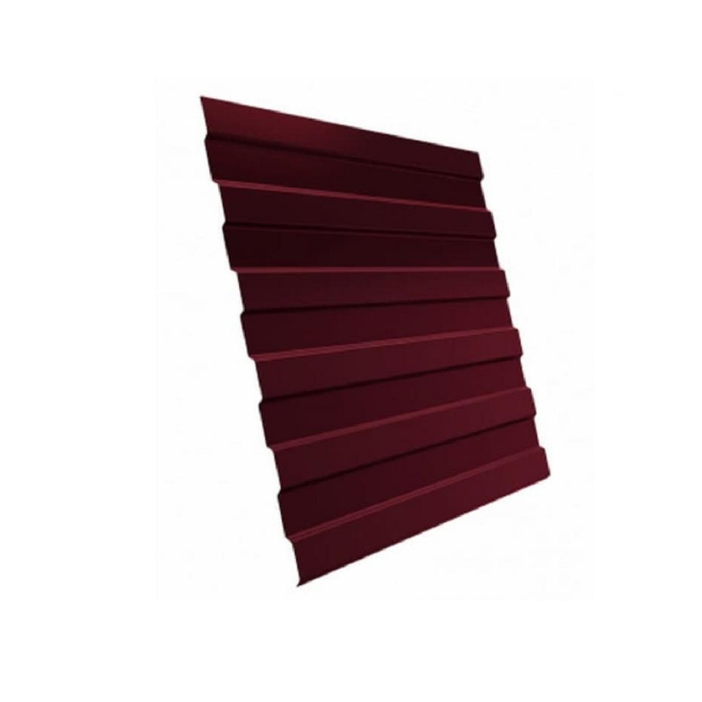 Профнастил Металл Профиль С-8 темная вишня 0.4х1200х2000 мм для кровли, фасада, забора