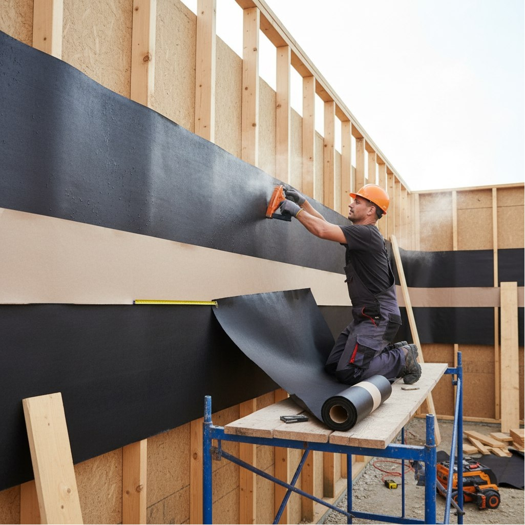 Пергамин-350 гидро-пароизоляционный материал с битумом, рулон 15 м