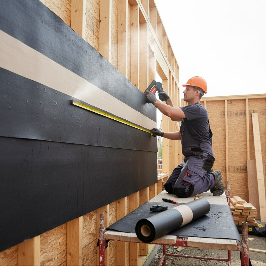 Пергамин-350 гидро-пароизоляционный материал с битумом, рулон 15 м