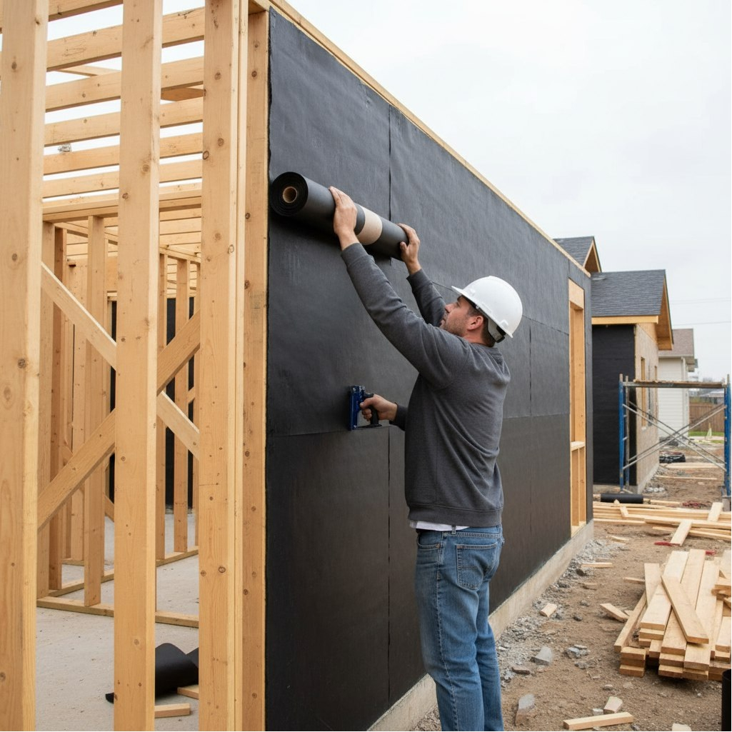 Пергамин-350 гидро-пароизоляционный материал с битумом, рулон 15 м