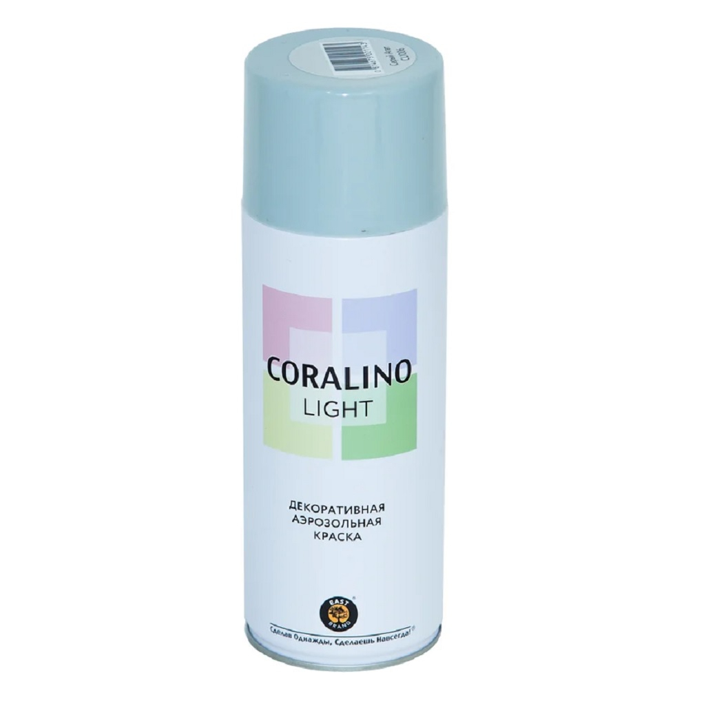 Краска акриловая Coralino Light аэрозольная, декоративная, CL1016 серый агат, 520 мл