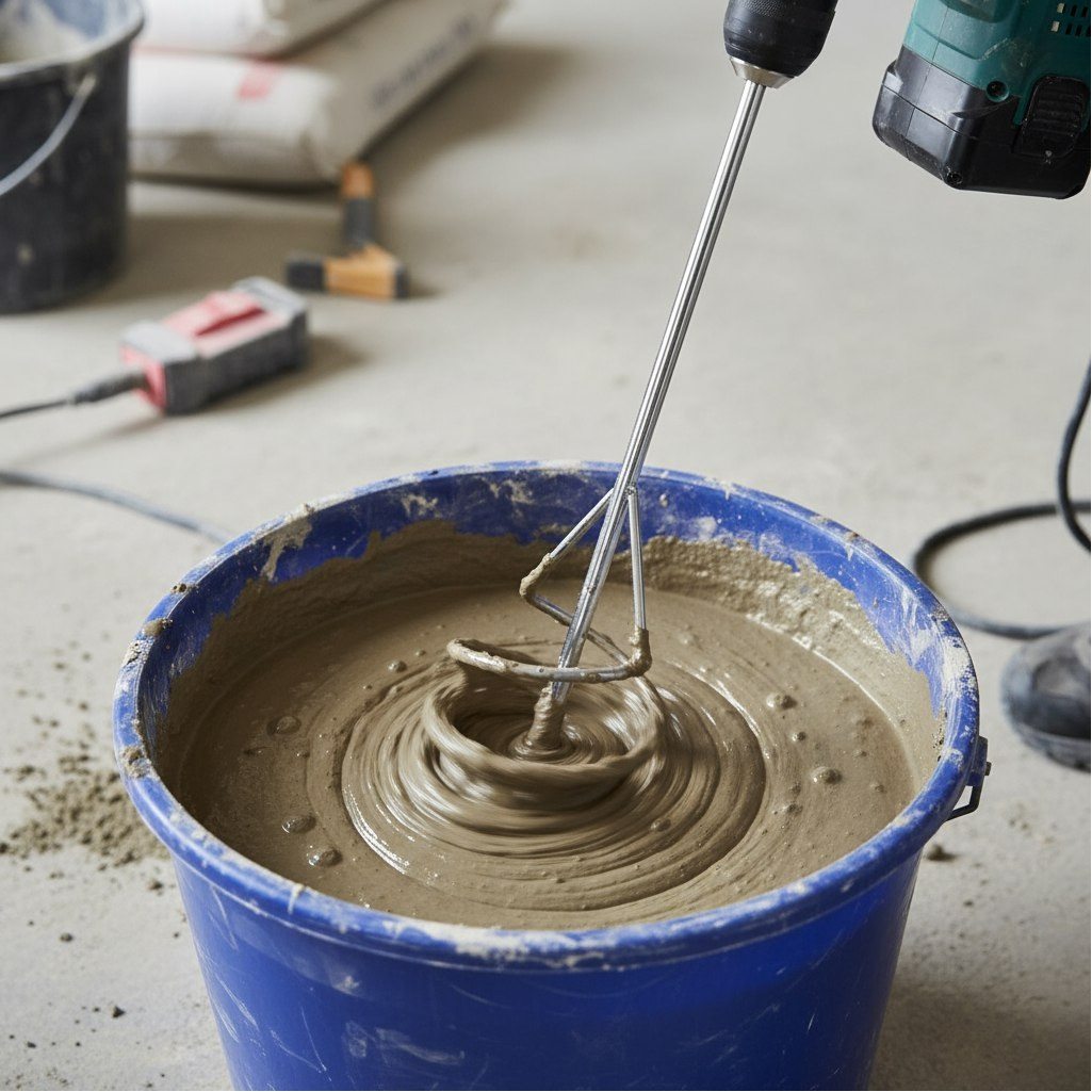 Миксер Кедр для сухих смесей, для плотной массы, хвостовик SDS+, 100х600 мм, 097-1060