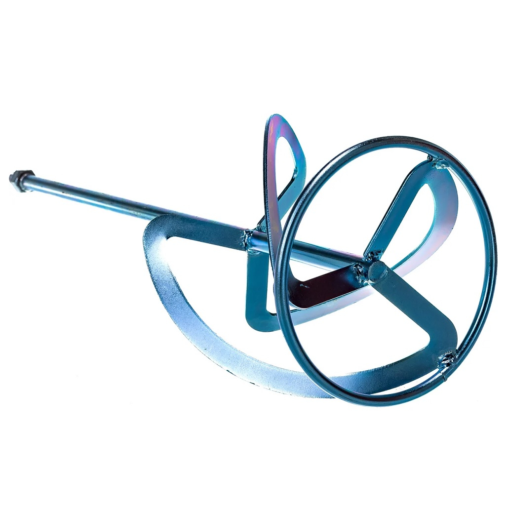 Насадка для миксера Сибртех 848967, оцинкованная, для тяжелых растворов, хвостовик М14, 160х590 мм