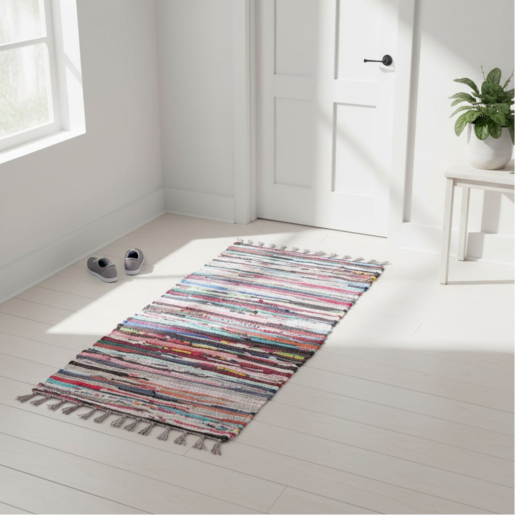 Коврик хлопковый Sunstep 33-154, прямоугольник, для прихожей и гостиной, 55х110 см