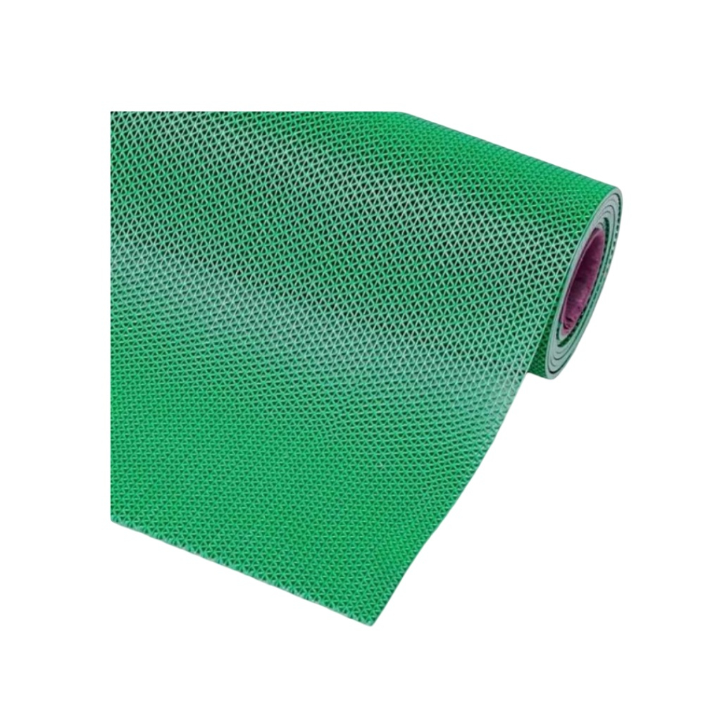 Противоскользящее покрытие Зиг-Заг, толщина 5 мм, ширина 1200 мм, цвет зеленый