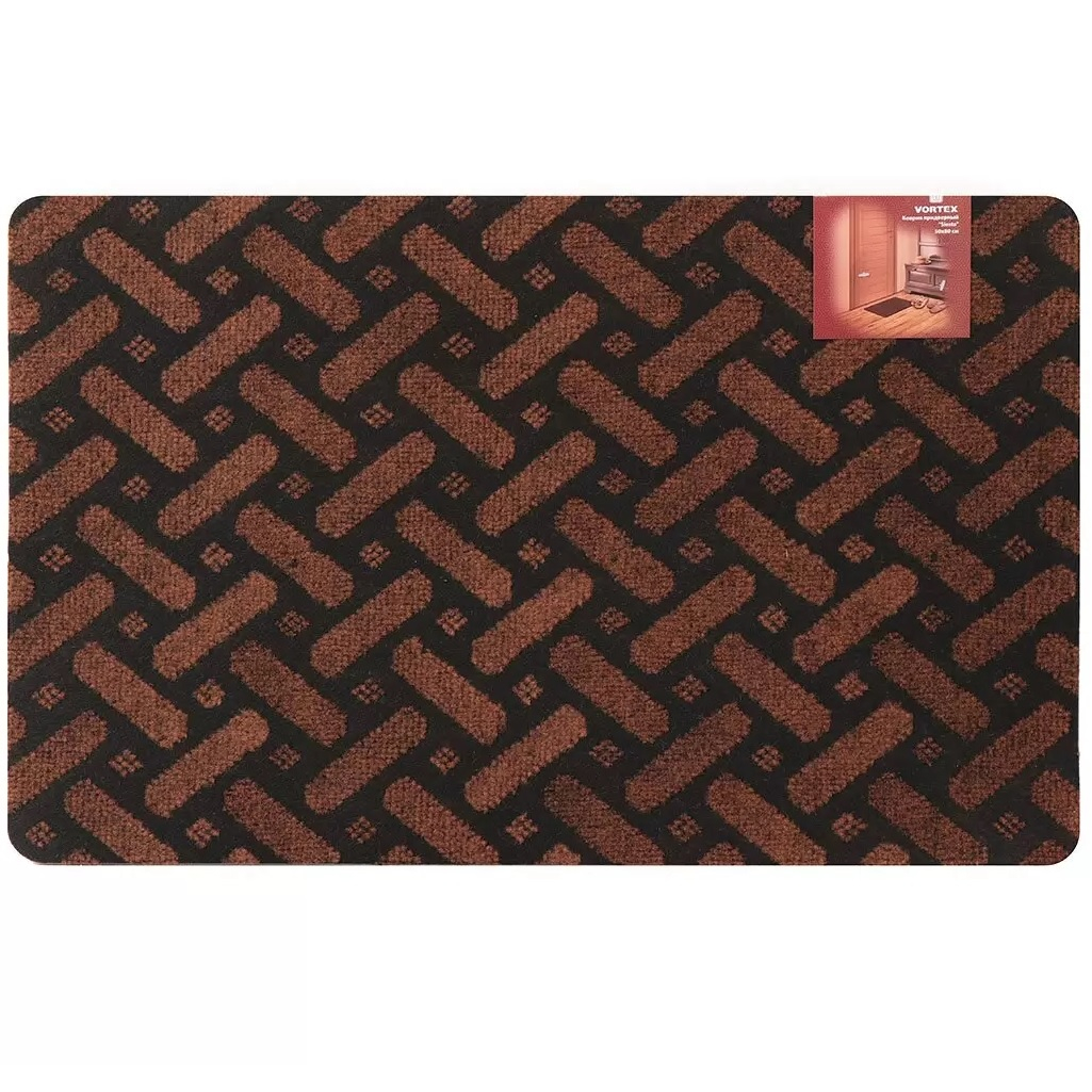 Коврик придверный Vortex Siesta 22392, 500х800 мм, полиэстер, цвет в ассортименте