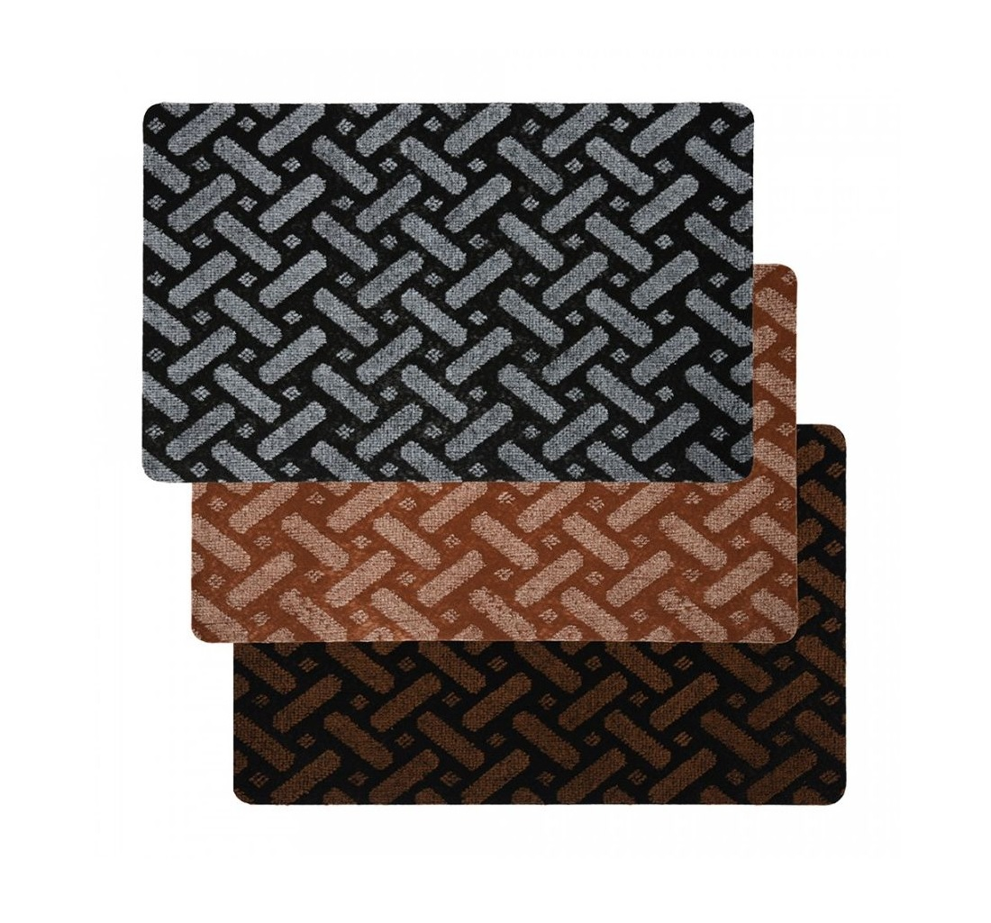 Коврик придверный Vortex Siesta 22392, 500х800 мм, полиэстер, цвет в ассортименте