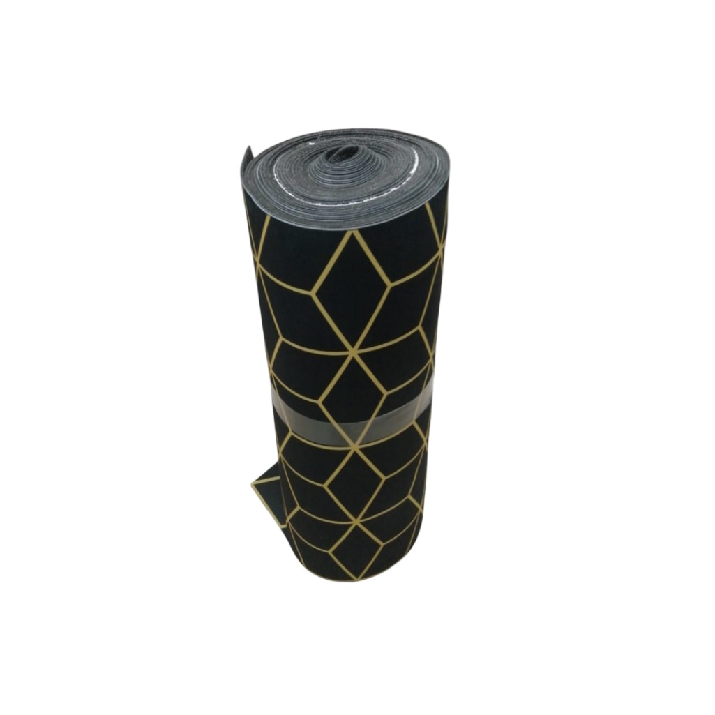 Ковровая дорожка с 3D рисунком, матовая, нетканый ПЭ, 1200х4 мм,  Арт-038