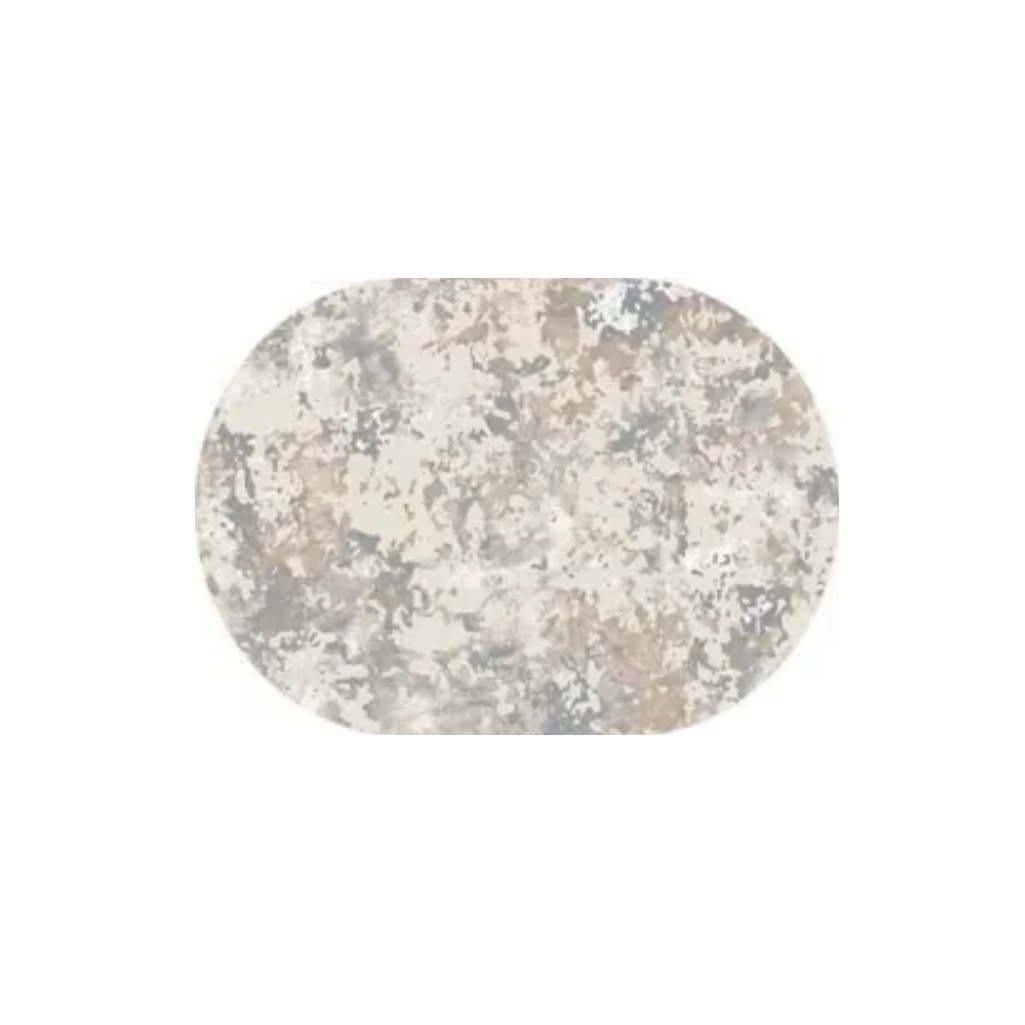 Ковер Роялтафт Тач 32108, овальный, 800х1500 мм, абстракция, фризе, полиэстер, серо-голубой