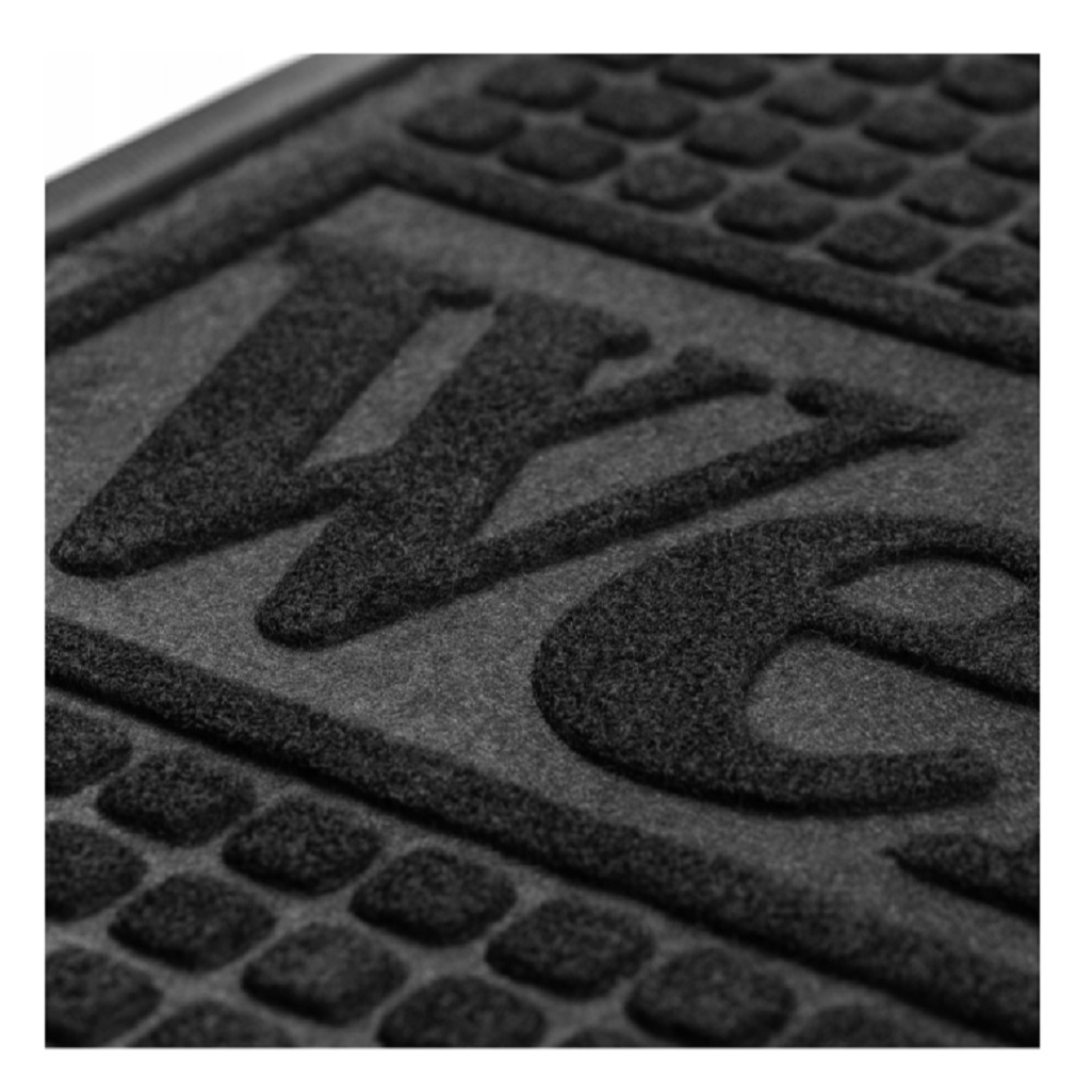 Коврик придверный ComeForte Уют классик CC001462, резина, чёрный, 40х60 см