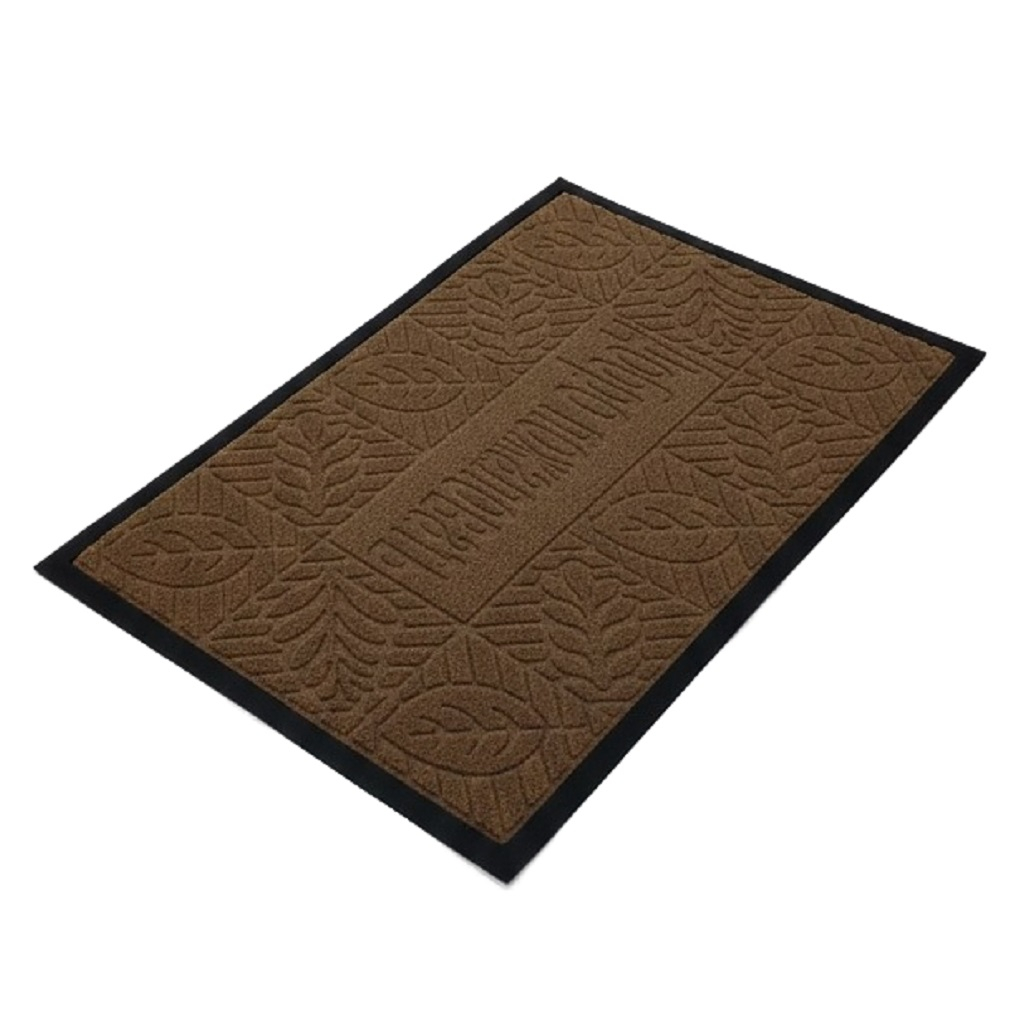 Коврик придверный ComeForte Уют классик СС002733, резина, светло-коричневый, 60х90 см