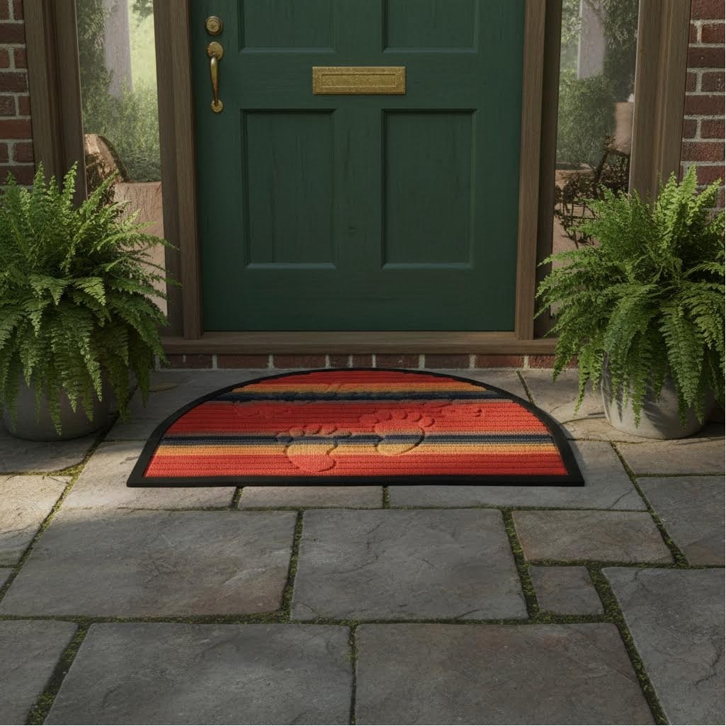 Коврик придверный ComeForte Уют CC001560, резина, мультиколор бордовый, 45х75 см