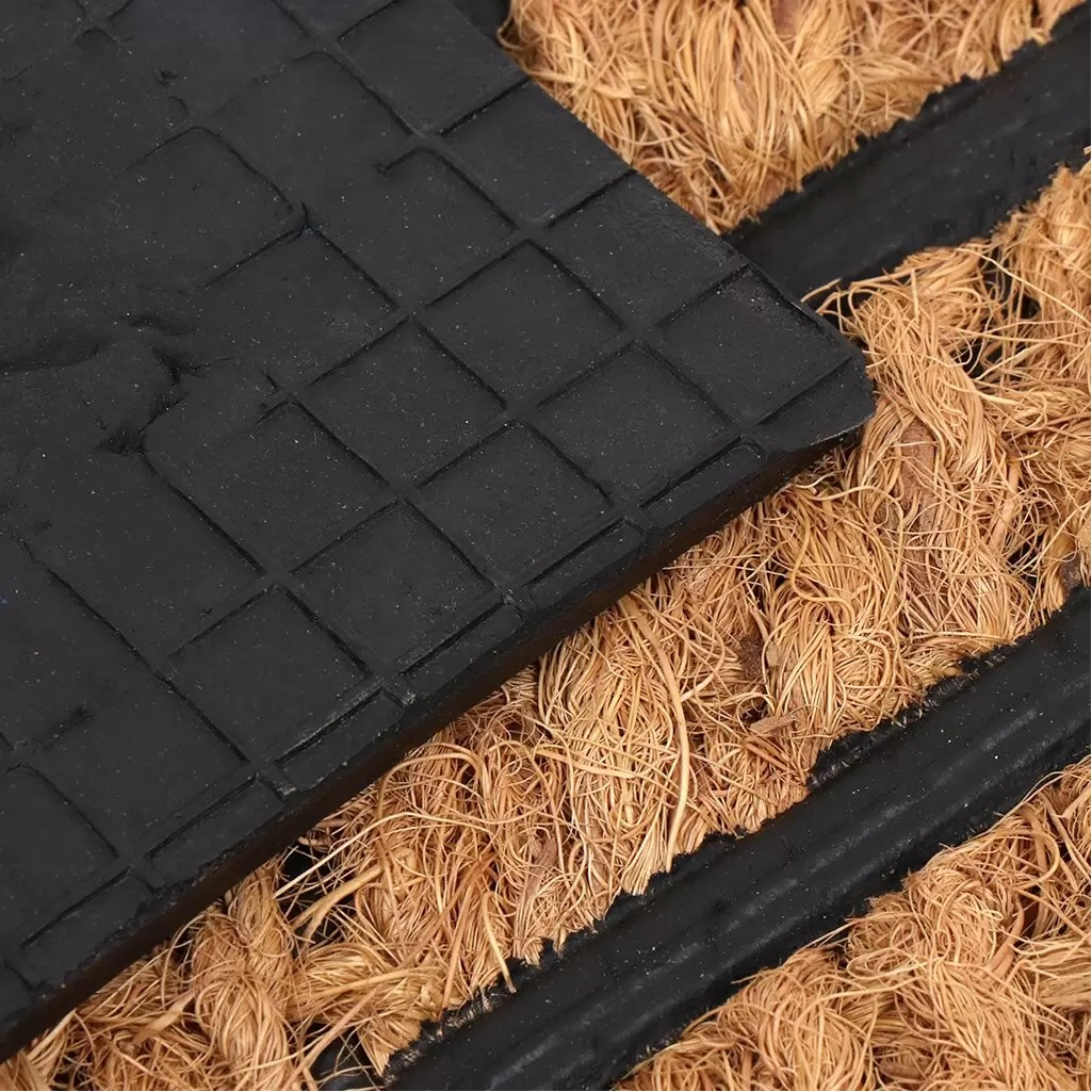 Коврик Sunstep Следы 32-081, кокосовое волокно, резина, 400х600 мм