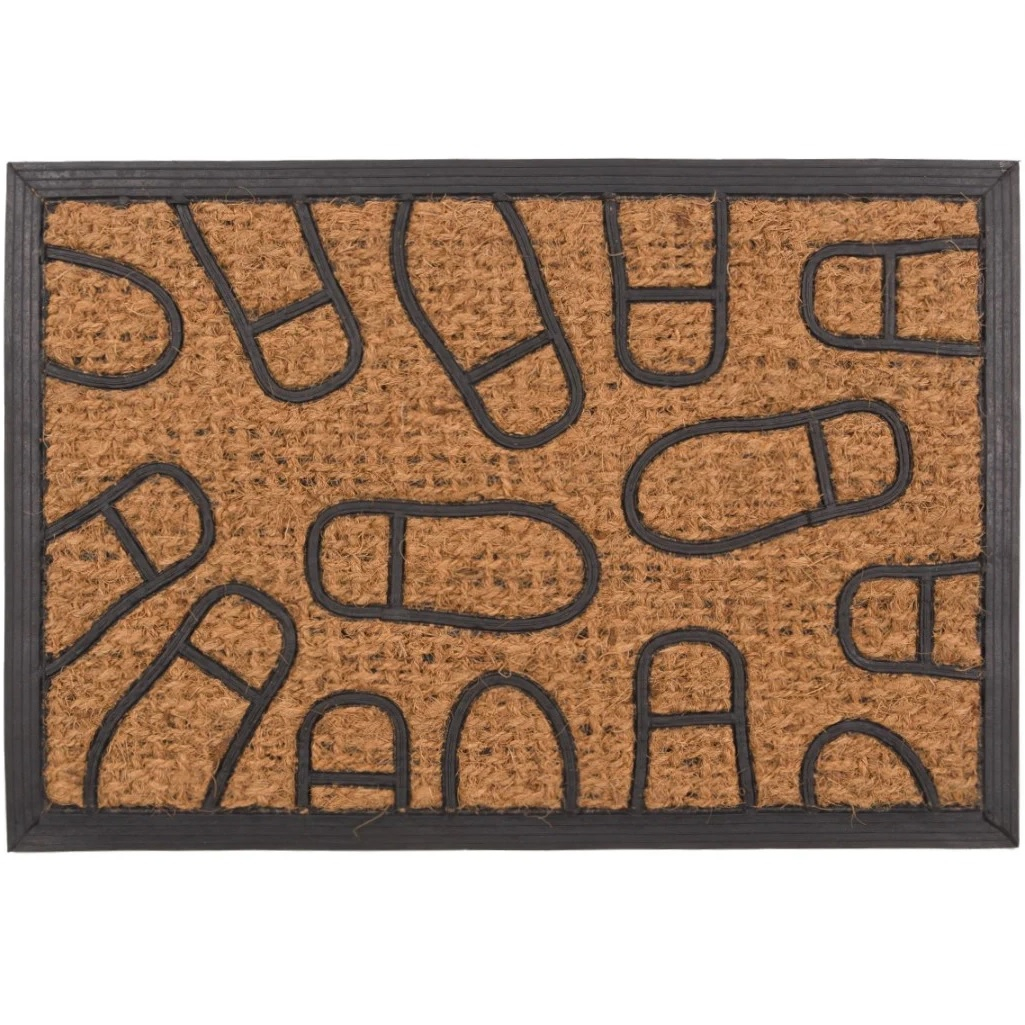 Коврик Sunstep Следы 32-081, кокосовое волокно, резина, 400х600 мм