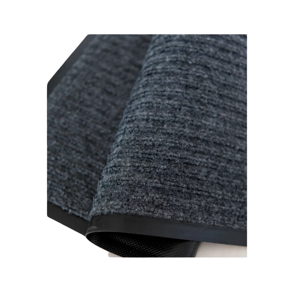 Коврик придверный ComeForte Floor Mat Ребристый, серый, полиэстер, 1200х2000 мм