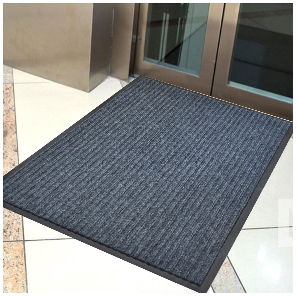 Коврик придверный ComeForte Floor Mat Ребристый, серый, полиэстер, 1200х2000 мм