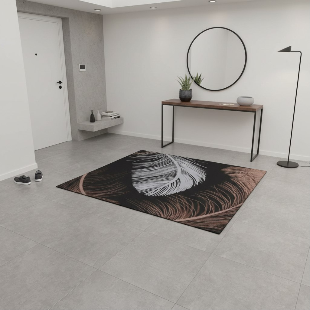 Ковровая дорожка 3D матовая 4х1000х1400 мм, Арт-1,4-111, коричневый