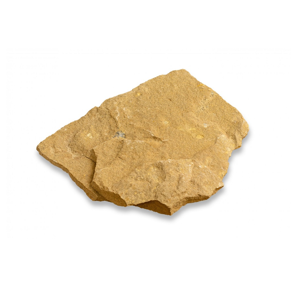 Камень ручейник, песчаник желто-коричневый, для декора, 40х50 мм