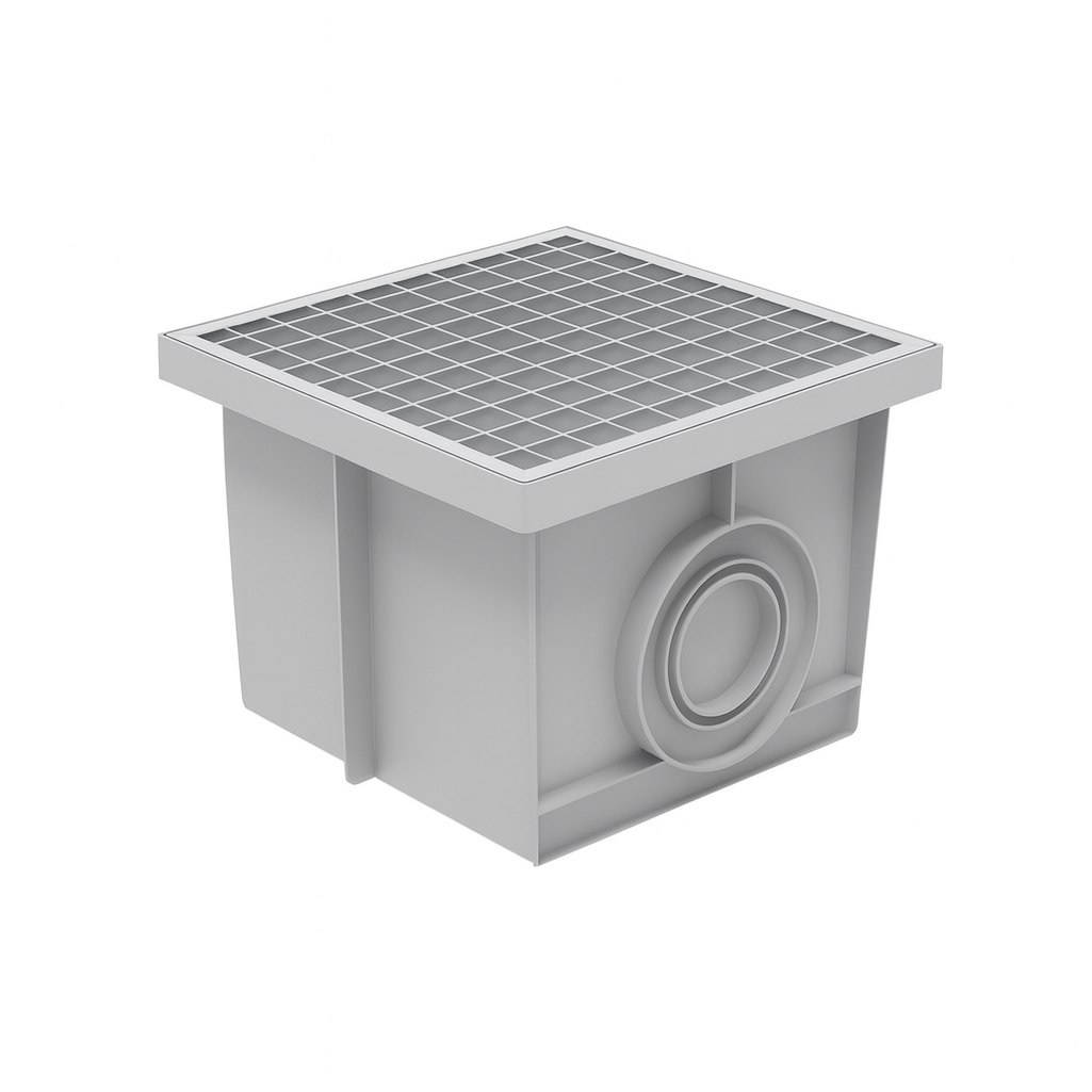 Решетка ячеистая, стальная, оцинкованная, водоприемная, 285х285 мм