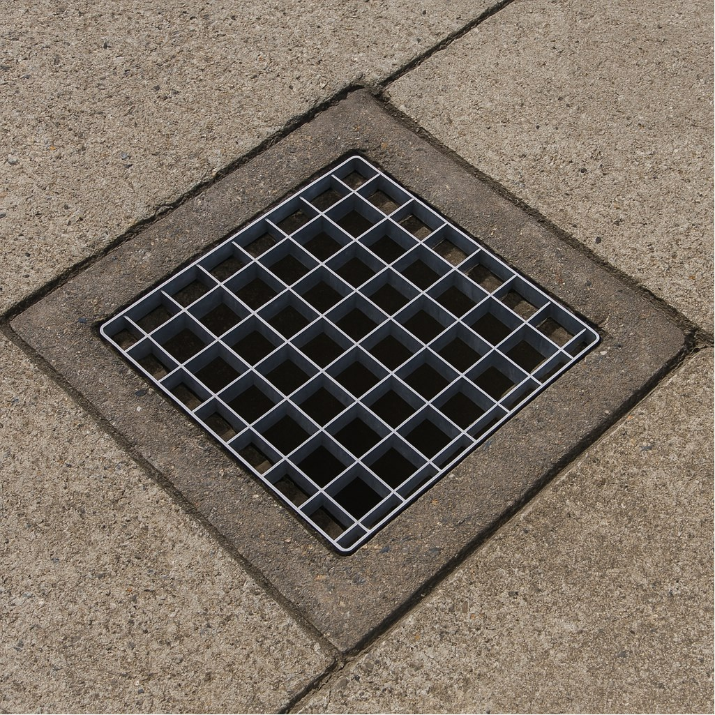 Решетка ячеистая, стальная, оцинкованная, водоприемная, 285х285 мм