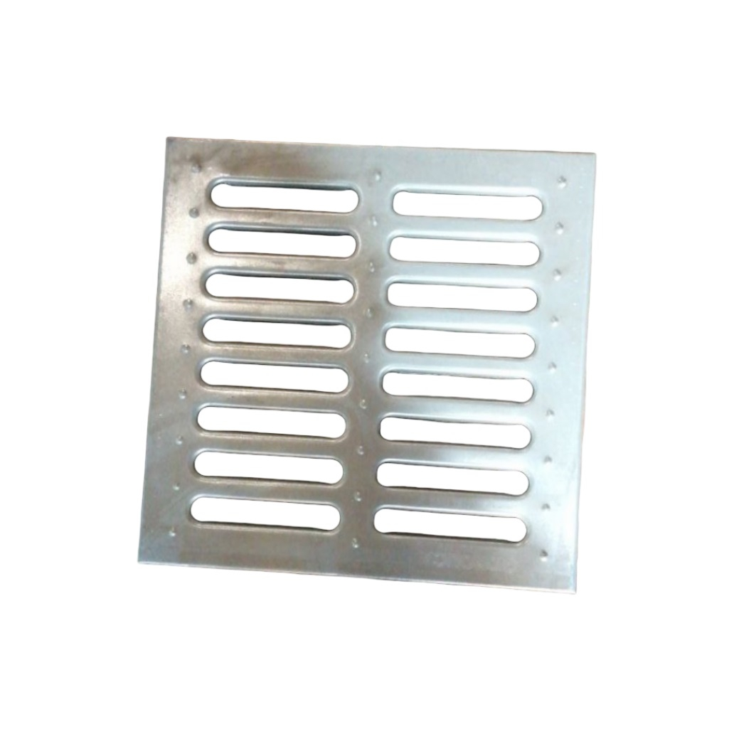 Решетка водоприемная к дождеприемнику, штампованная, оцинкованная сталь, 21х285х285 мм