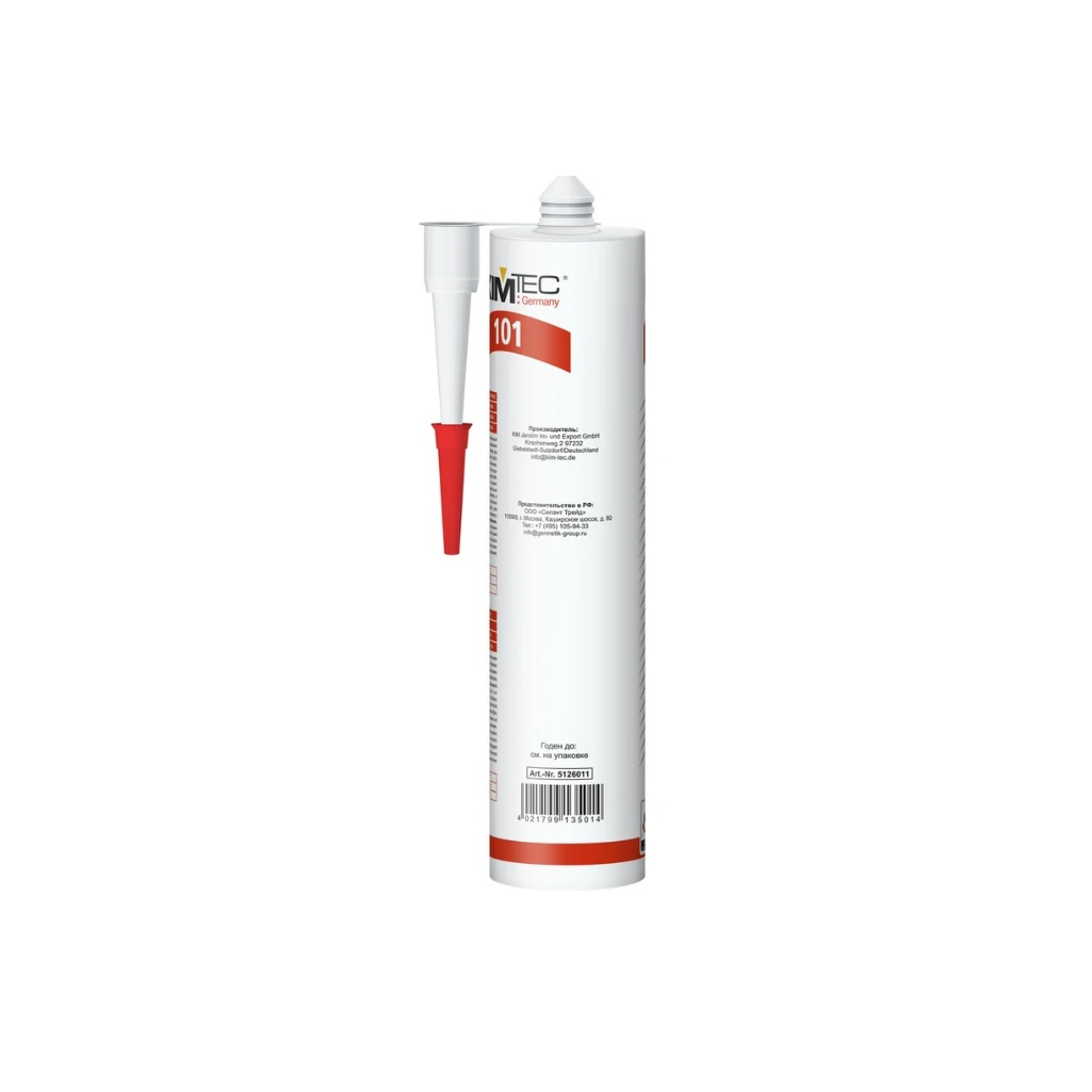 Герметик Kim Tec Silicon 101Е, Универсальный, силиконовый, карамель, 280 мл 