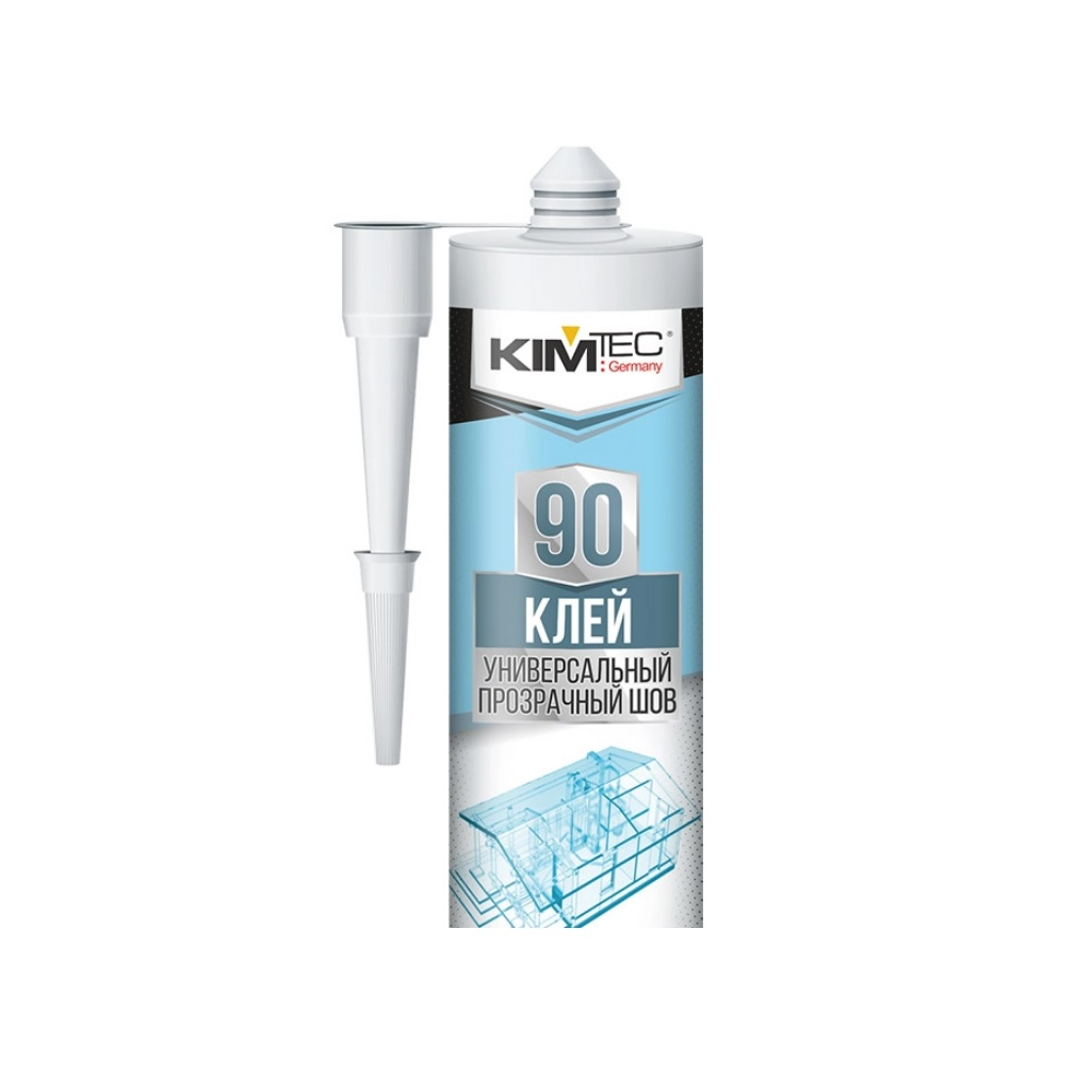 Клей Kim Tec 90, 03-01-90, универсальный, влагостойкий, прозрачный шов, 280 мл 