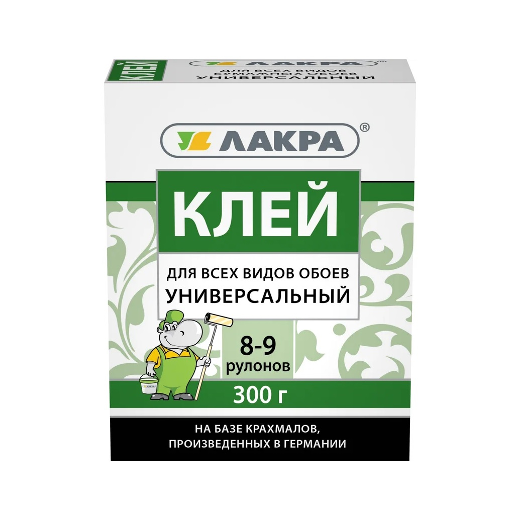 Клей Лакра для всех видов обоев, универсальный, прозрачный, 300 г