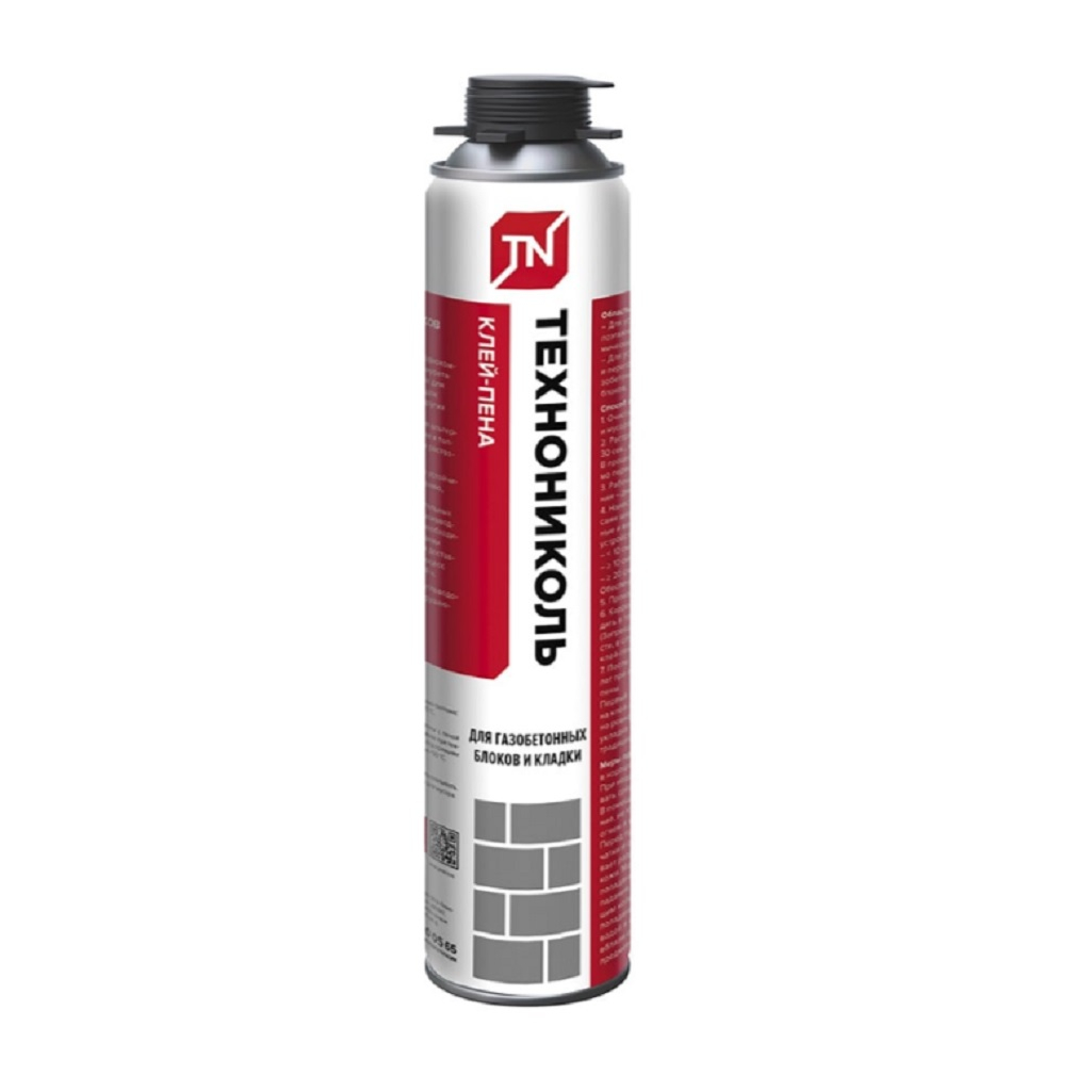 Клей-пена Технониколь для газобетонных блоков и кладки, всесезонная, 0.9 кг