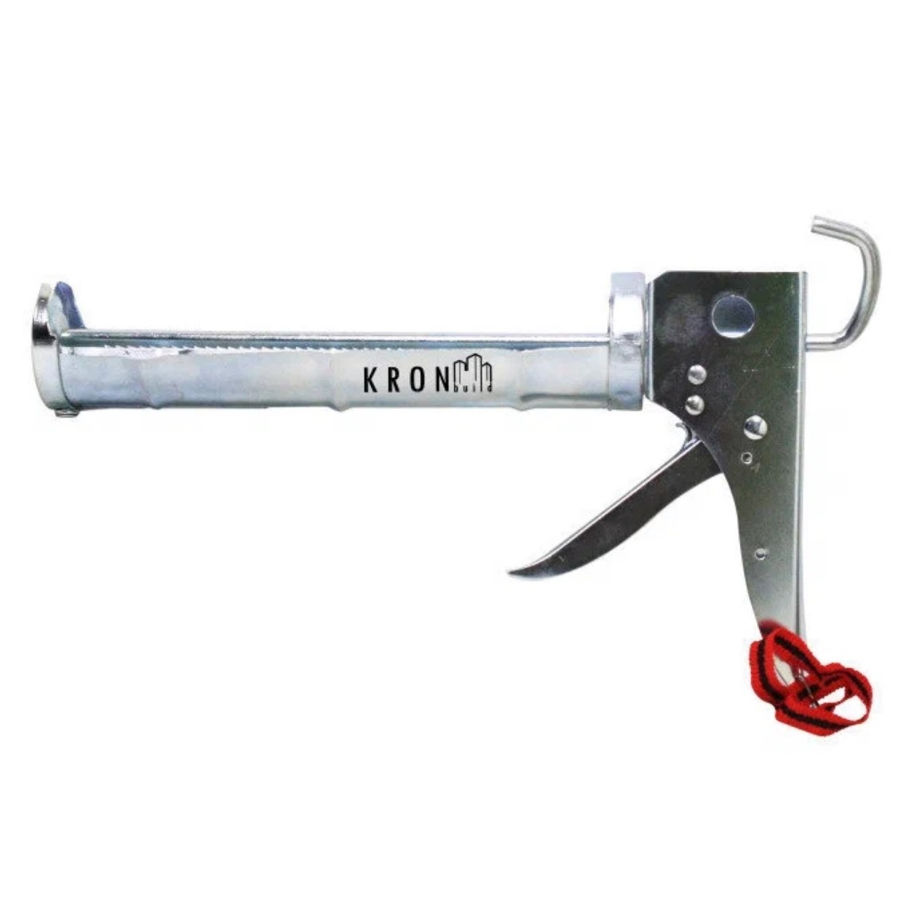 Пистолет для герметика KRONbuild S2, механический, полукорпусной, стальной, хром