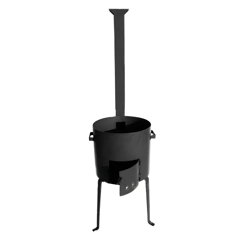 Печка под казан с трубой d-450 мм